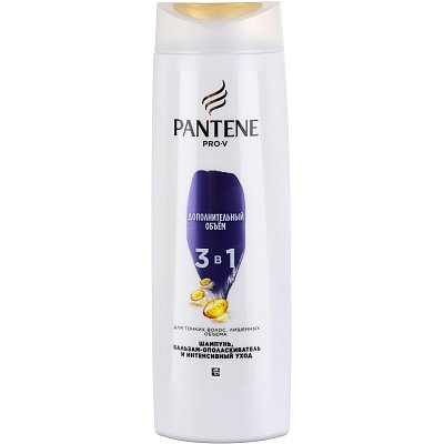 Шампунь PANTENE 3в1 Дополнительный объем шамп/блзм/инт уход 360 мл