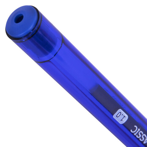 Ручки шариковые BRAUBERG X-30 CLASSIC, КОМПЛЕКТ 12 ШТ., СИНИЕ, пишущий узел 1 мм, линия письма 0.5 мм