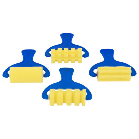 Валики для рисования художественные, набор 4 штуки, BRAUBERG ART DEBUT