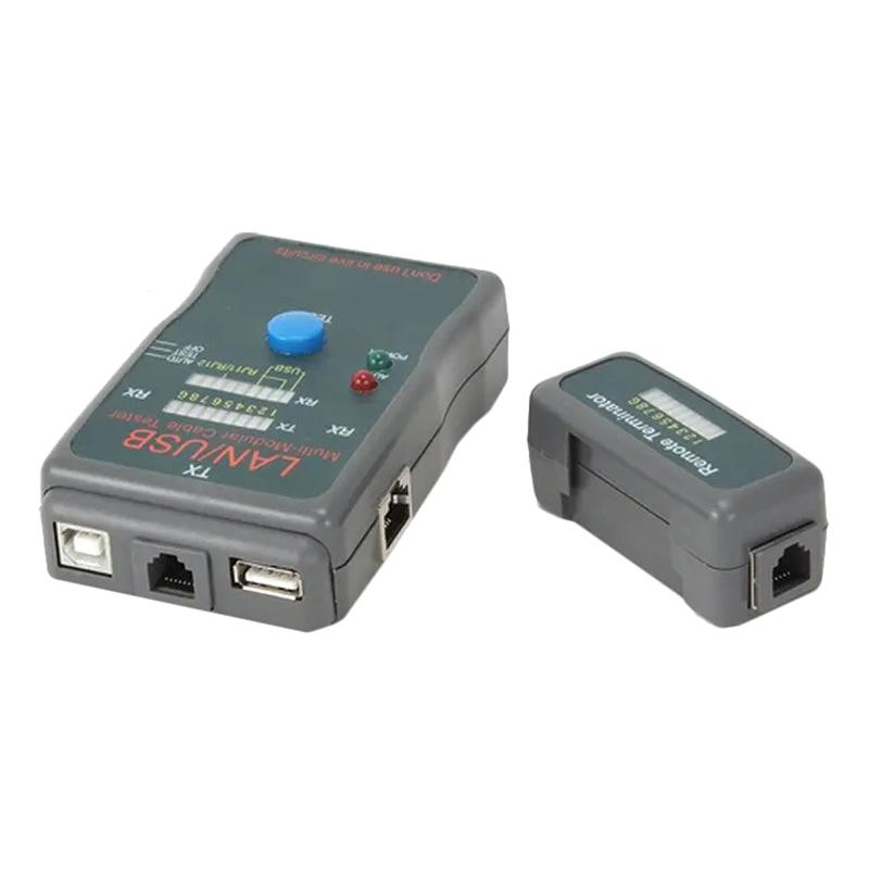 Тестер Cablexpert NCT-2, 100/1000 Base-TX, для UTP, STP, RJ-11, LAN