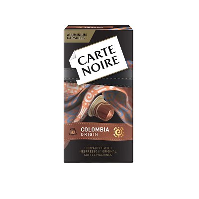 Кофе в капсулах Carte Noire Colombia Origin, упаковка 5.2грx10шт