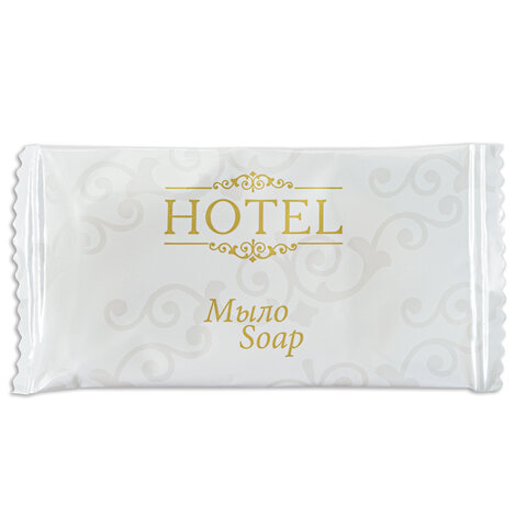 превью Мыло одноразовое 13 г, КОМПЛЕКТ 500 шт., HOTEL, саше, флоупак