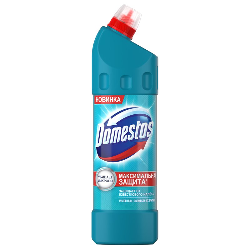 Чистящее средство DOMESTOS, 1000 мл, «Свежесть Атлантики», с отбеливающим эффектом