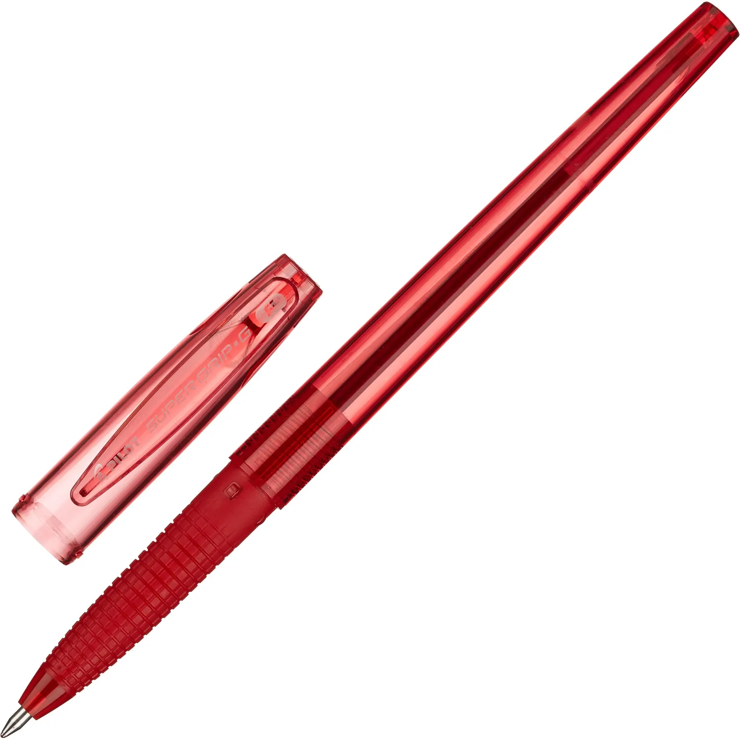 превью Ручка шариковая Pilot Super Grip BPS-GG-F-R красная (толщина линии 0.22 мм)