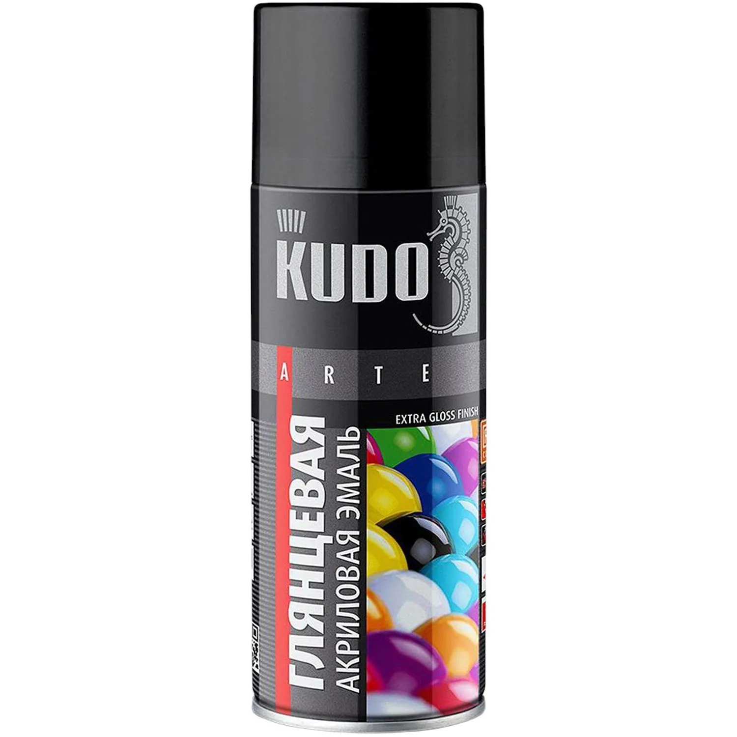 Краска аэрозоль акриловая ral 1018 желт.глянц.520 м л(1/12) kudo ku-a 1018