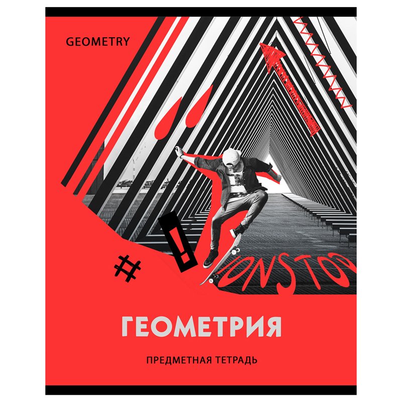 превью Тетрадь предметная 40л. BG «Neon» - Геометрия, неоновый пантон, эконом