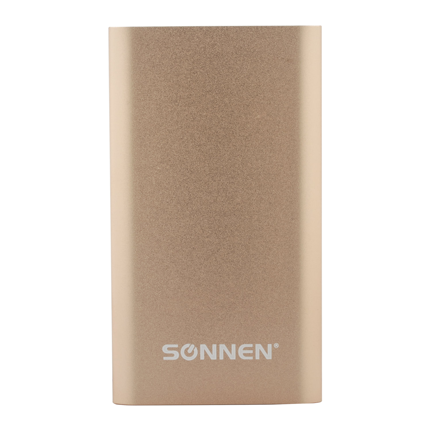 Аккумулятор внешний SONNEN POWERBANK V311, 4000 mAh, литий-полимерный, золотистый, алюминиевый корпус