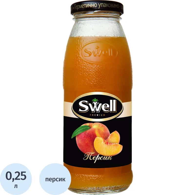 Нектар Swell персиковый с мякотью 0.25 л