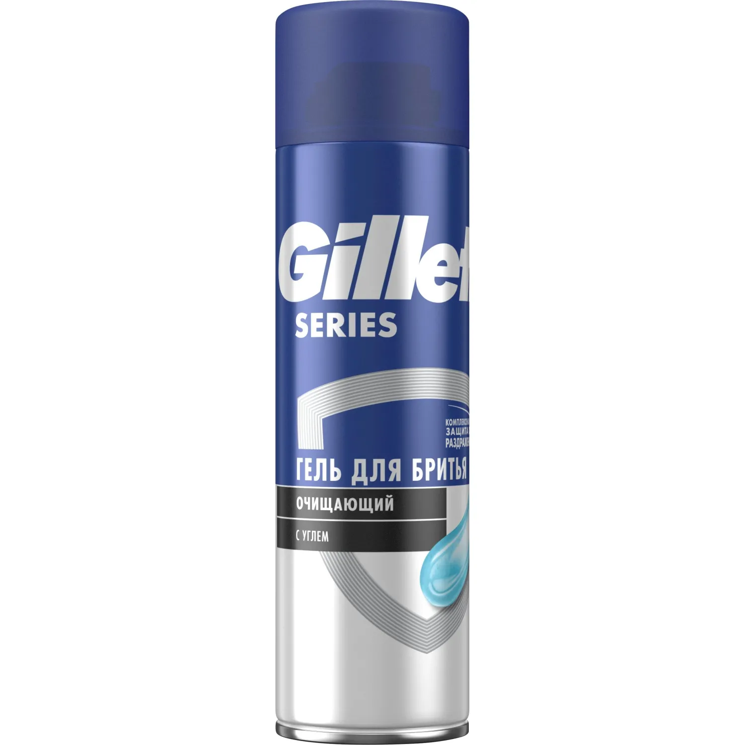 превью Гель для бритья Gillette Series с древесным углем Очищающий 200мл