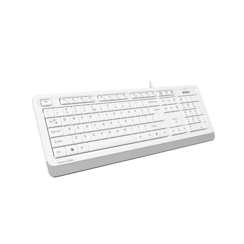 Набор клавиатура+мышь A4Tech Fstyler F1010 клав:бел/сер мышь:бел/сер USB