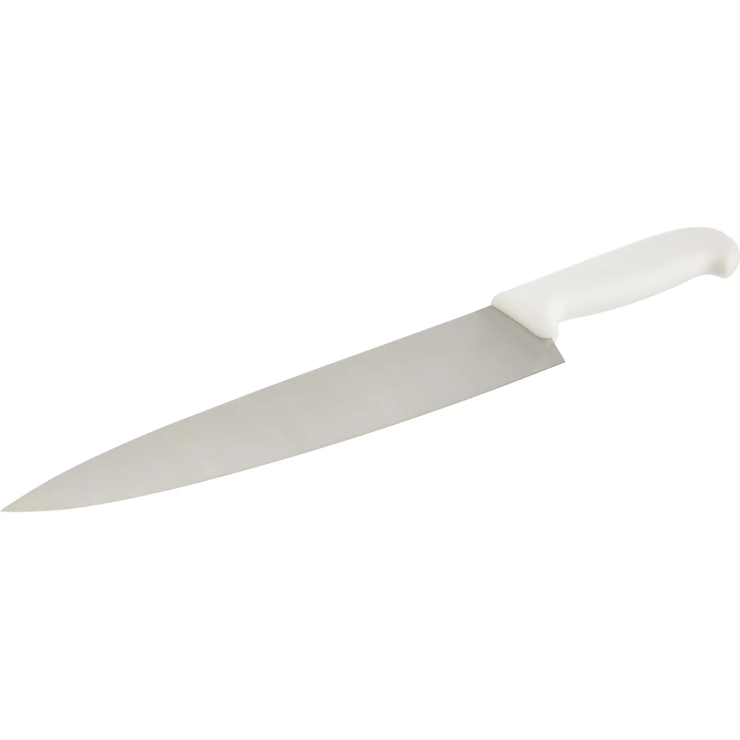 Нож поварской лез 300 мм толщ 2 мм 3Cr13 белая пластиковая ручка