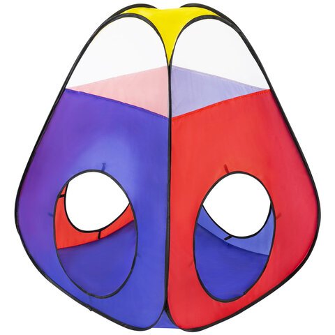 Детская игровая палатка-лабиринт с 2 тоннелями и кубом, 4 в 1, в сумке, BRAUBERG KIDS