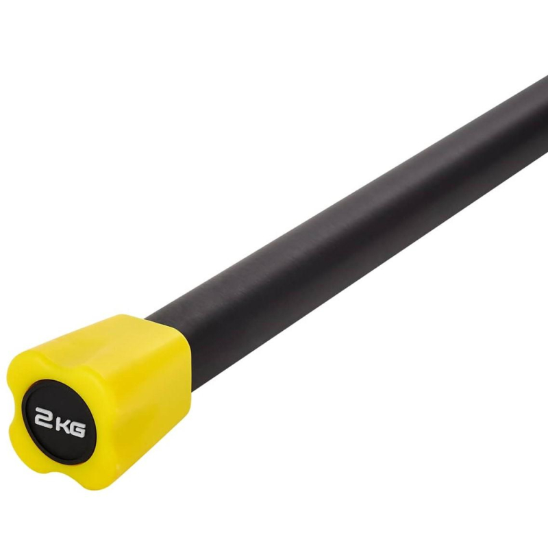 Бодибар STARFIT BB-301 2 кг, неопреновый, черный/желтый, УТ-00019807