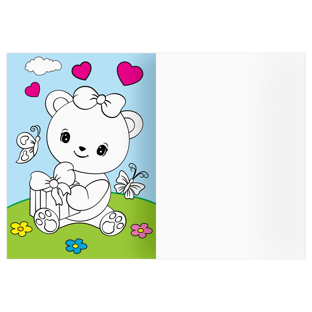 Раскраска А4 ТРИ СОВЫ «Животные в стиле kawaii», 16стр., цветной фон