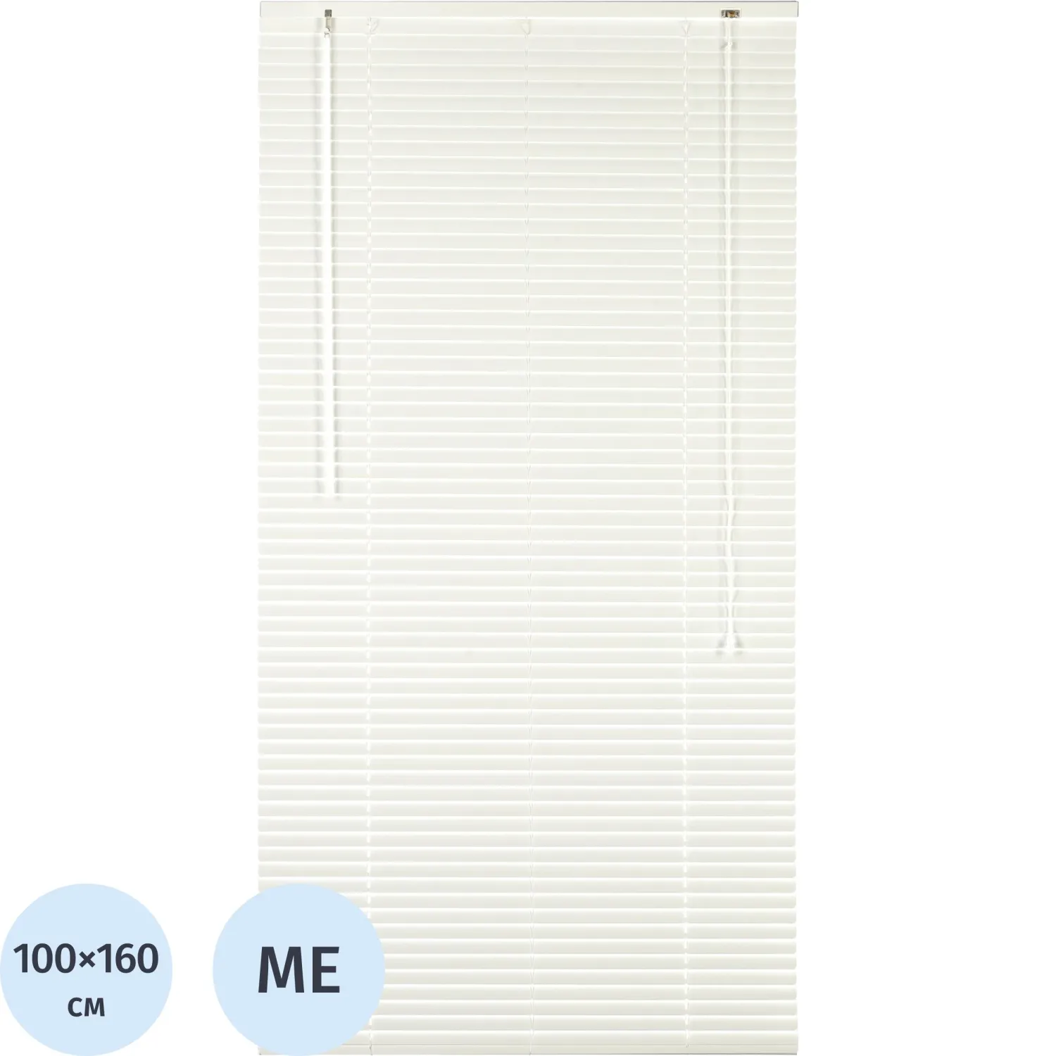 превью Жалюзи Комус Мебель алюминиевые 100×160см, белые