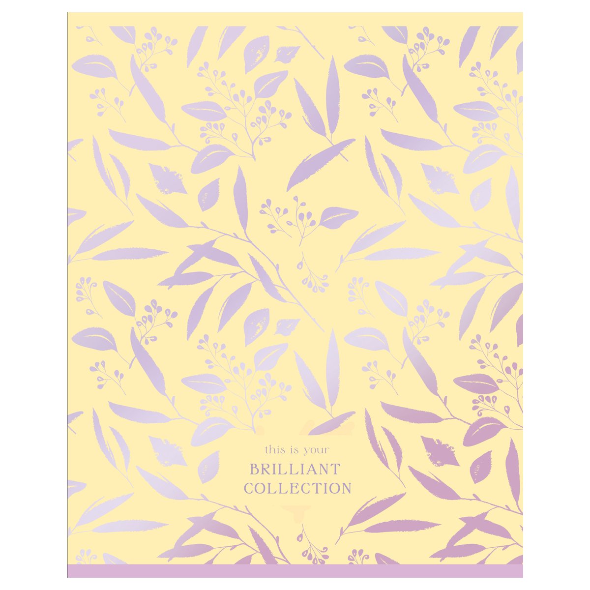 Тетрадь 48л., А5, клетка BG «Brilliant collection», тиснение фольгой