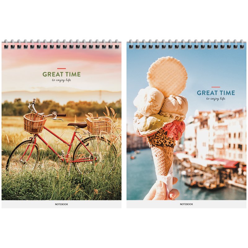превью Блокнот А5 60л. на гребне ArtSpace «Стиль. Great time», твердая подложка