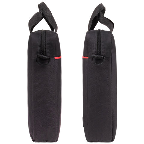 Сумка-портфель BRAUBERG «Practical» с отделением для ноутбука 15.6", черная, 29×40х7 см