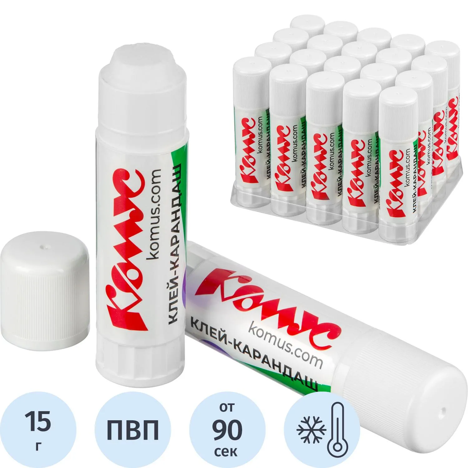 превью Клей-карандаш Комус 15 г