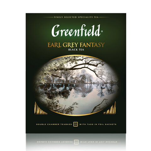 Чай Greenfield Earl Grey Fantasy черн.фольгир 100 пак/уп