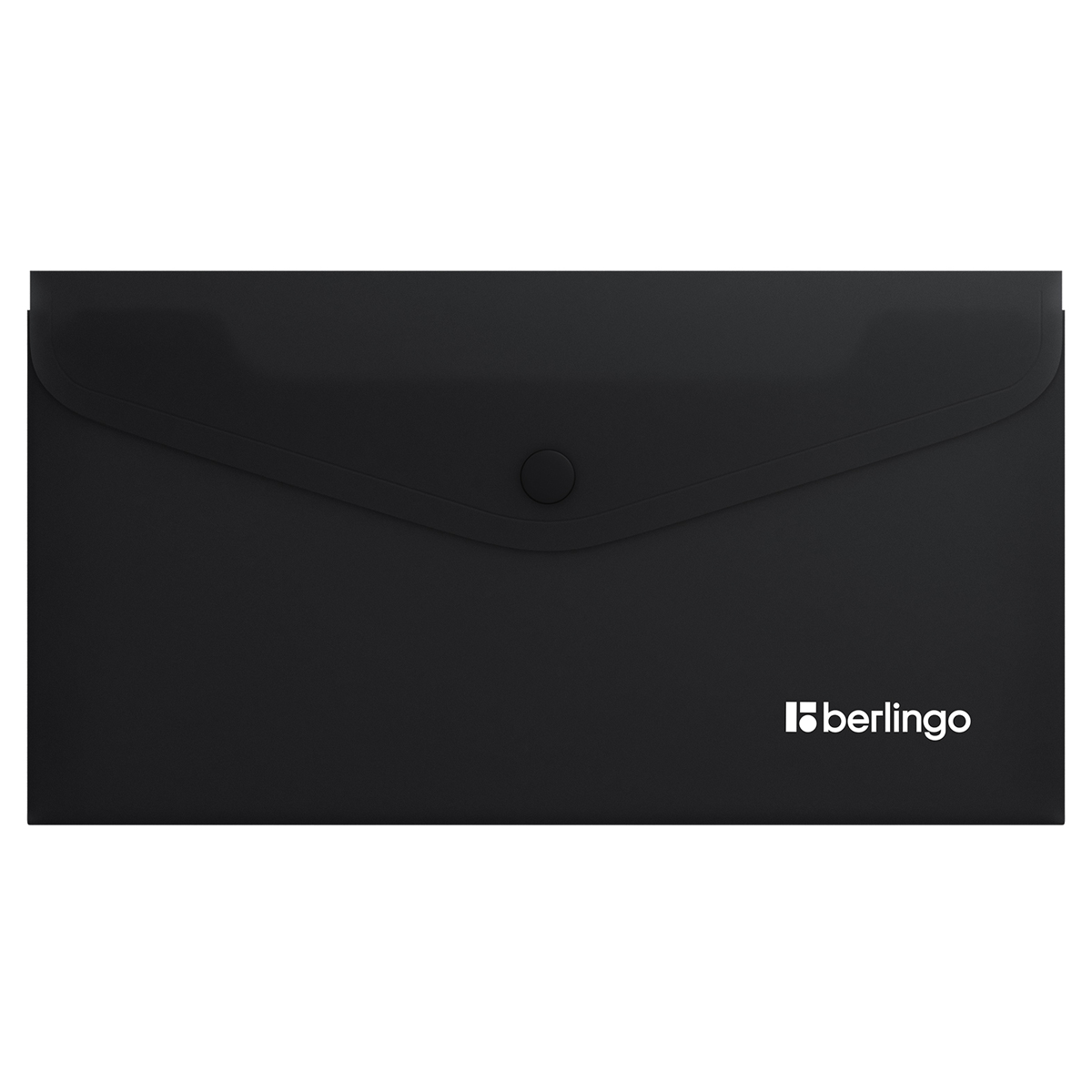 превью Папка-конверт на кнопке Berlingo «Soft Touch», C6, 200мкм, софт-тач, черная