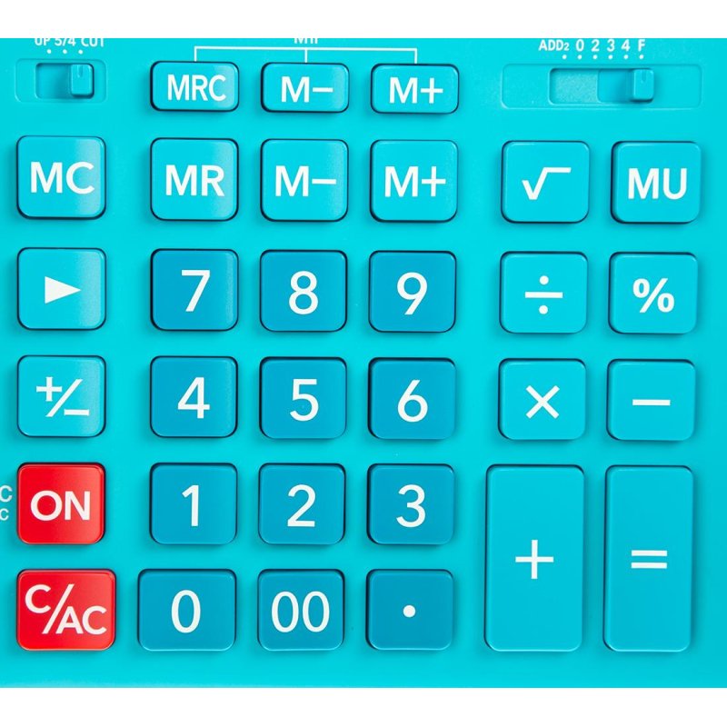 Калькулятор настольный Casio GR-12C-LB 12-разрядный бирюзовый