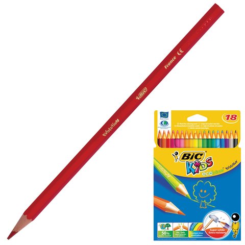 Карандаши цветные BIC Evolution 18 цветов