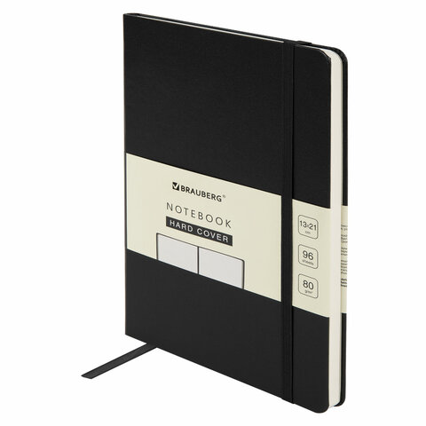 превью Блокнот-скетчбук А5 (130×210 мм), BRAUBERG ULTRA, балакрон, 80 г/м2, 96 л., без линовки, черный