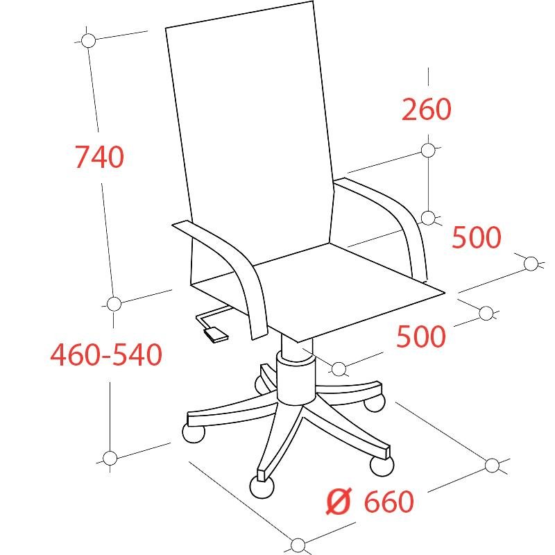 Кресло для руководителя Easy Chair 593 TPU бежевое (искусственная кожа/алюминий)