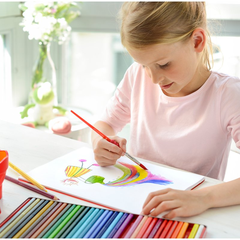 Карандаши цветные Faber-Castell «Grip», 36цв., трехгран., заточен., метал. упак. 