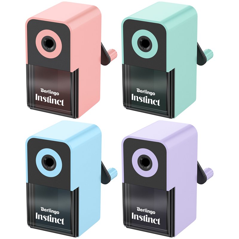 превью Точилка механическая Berlingo «Instinct», цвета в асс., пласт. корпус, инд. упак. 