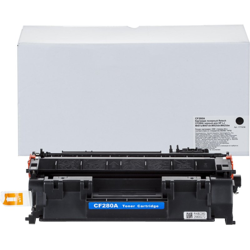 Картридж лазерный Retech CF280A чер. для HP LJ M401a/M401dn/M425dn/M425dw