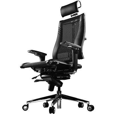 Кресло MT_Y 4DT B2-15D YM93+Infinity+carbon черный, крест. хр