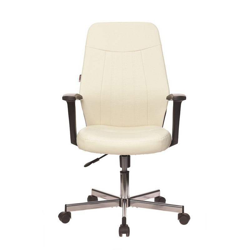 Кресло офисное Easy Chair 224 DSL PPU бежевое/черное (искусственная кожа/пластик/металл)