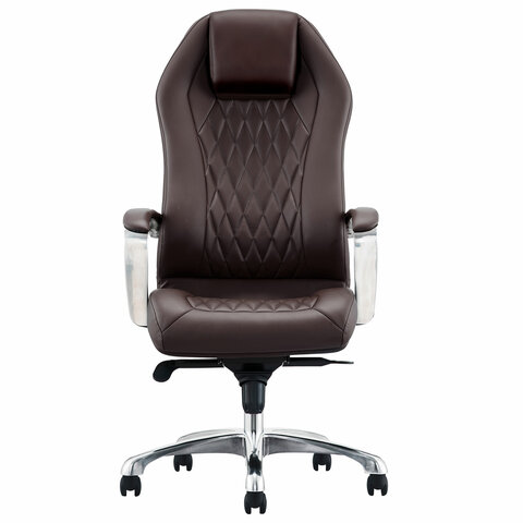 Кресло BRABIX PREMIUM ''Aurus EX-705'', мультиблок, алюминий, экокожа, коричневое