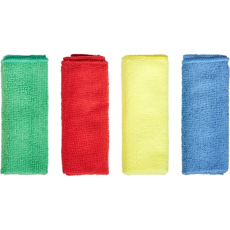 Салфетки хозяйственные Luscan микрофибра 30×30 см 180 г/кв. м 4 штуки в упаковке