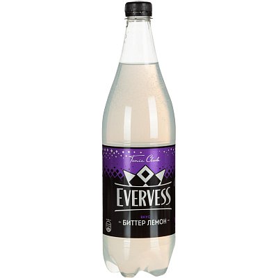 Напиток Evervess Tonic club Биттер Лемон газированный пэт 1л