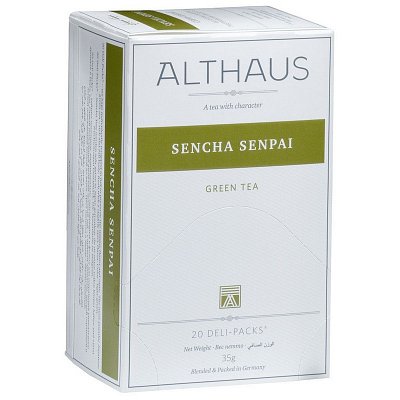 Чай Althaus Deli Packs Sencha Senpai зеленый 20 пакетиков