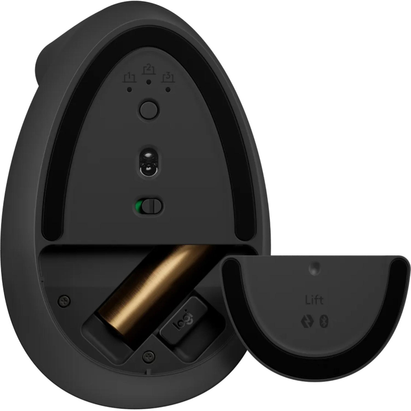 Мышь компьютерная Logitech Lift 4000dpi silent BT/USB (910-006485)графит