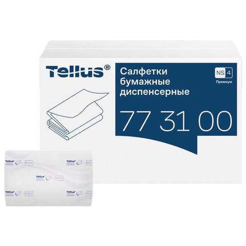 превью Салфетки Tellus/TORK (Система NS4) ПРЕМИУМ, 2-слойные, КОМПЛЕКТ 20 шт., 200 шт., белые