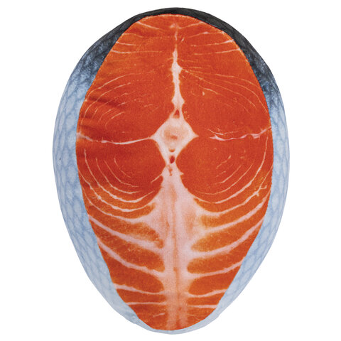 Игрушка мягкая «СТЕЙК ЛОСОСЯ», ткань вельбоа, 32×22 см, WOOZOO (ВУЗУ)