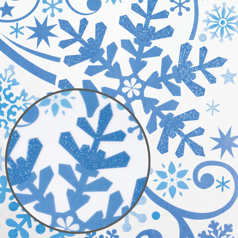 Украшение для окон и стекла ЗОЛОТАЯ СКАЗКА «Узоры на окне 3», 30×38 см, ПВХ