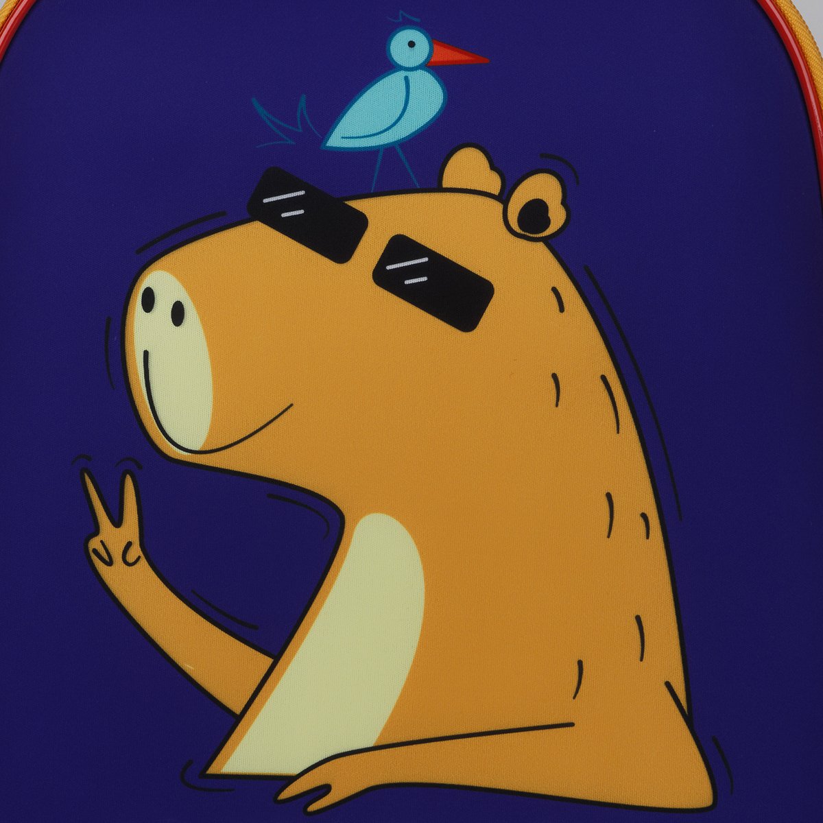 Ранец ArtSpace School Friend «Capybara» 39×30×18см, 2 отделения, 2 кармана, анатомическая спинка