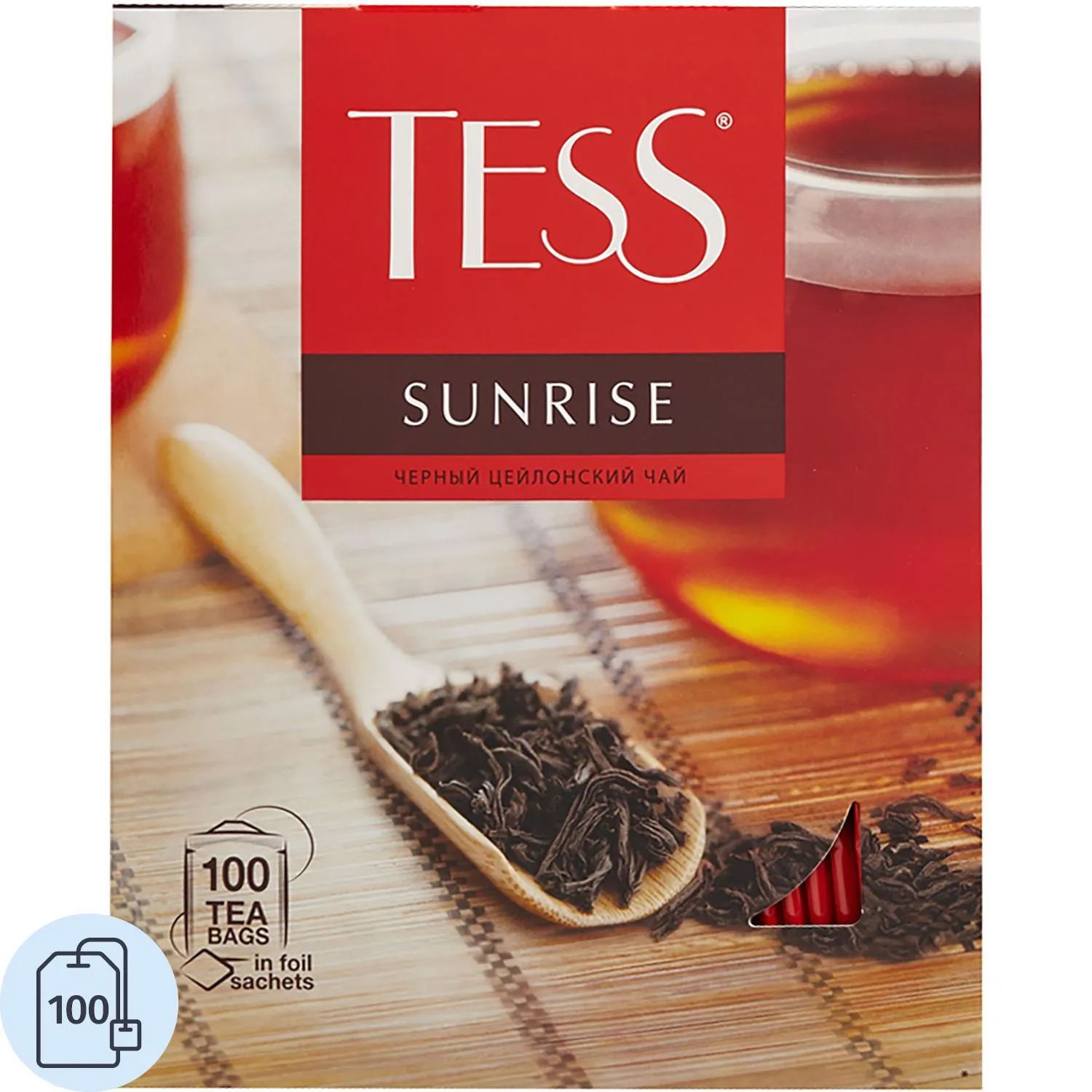 превью Чай чёрный Tess Sunrise 100 пакетиков