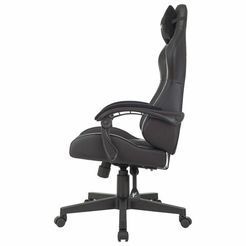 Кресло компьютерное BRABIX «Striker GM-121»синхромеханизм2 подушкиэкокожа/велюрчерное532962