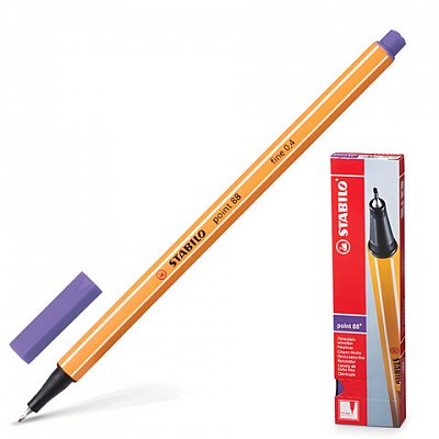 Ручка капиллярная STABILO «Point», толщина письма 0.4 мм, фиолетовая