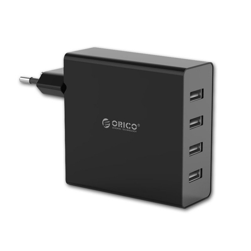 превью Зарядное устройство Orico 4xUSB 6А SuperCharge (DCW-4U-BK)