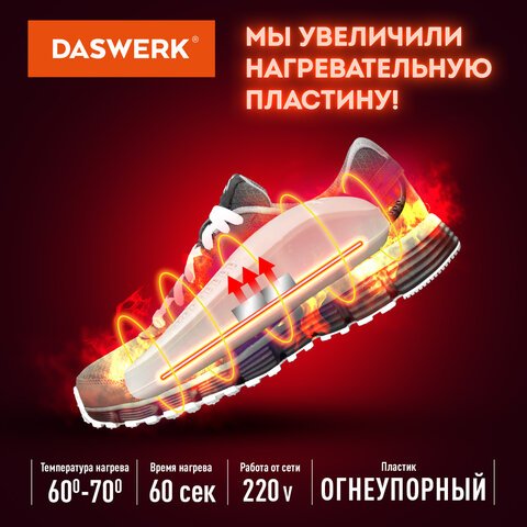 Сушилка для обуви электрическая с подсветкойсушка для обуви15 ВтDASWERKSD6456199