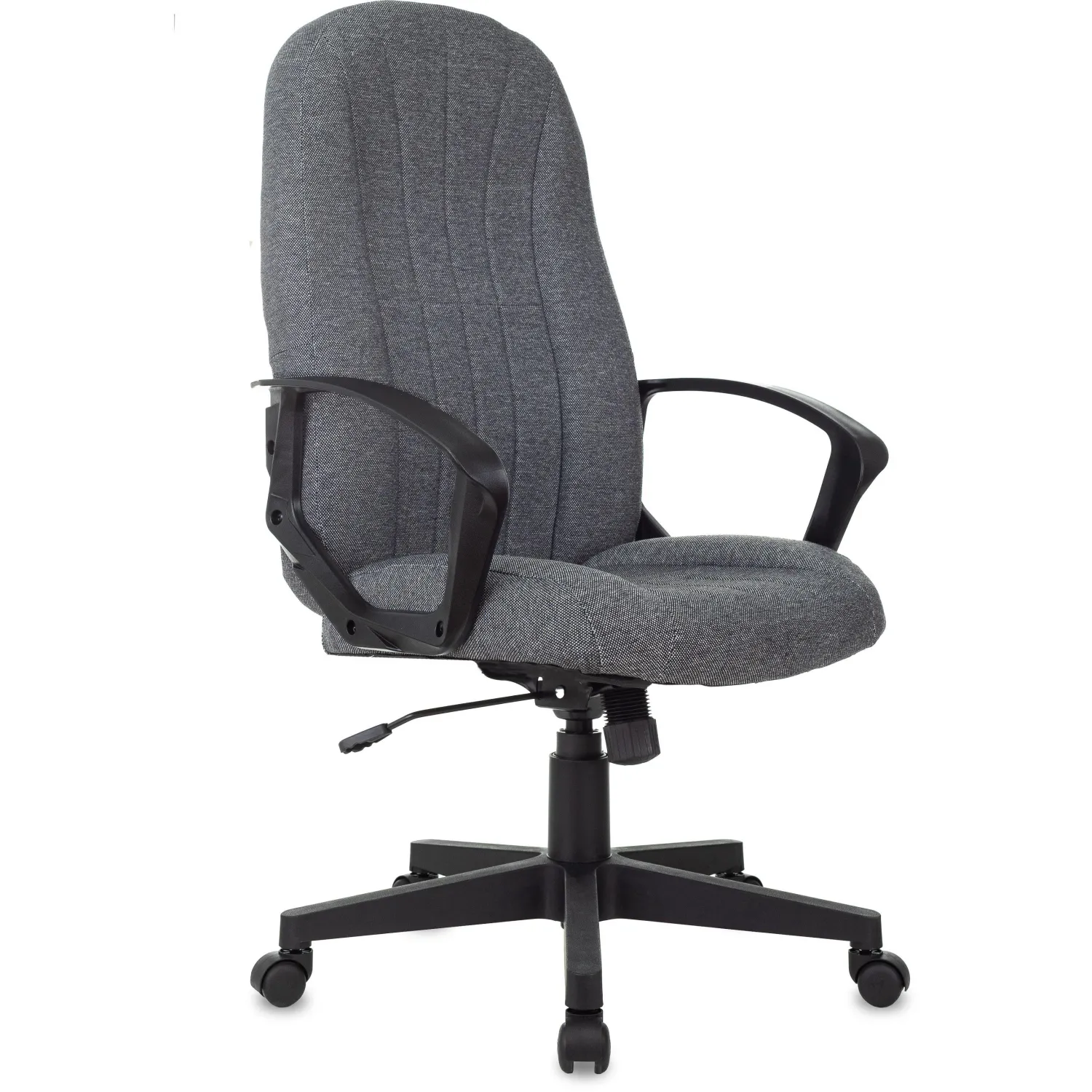 Кресло для руководителя Комус Мебель (Easy Chair) 665 серое (ткань, пластик)