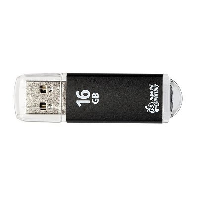 Флеш-память SmartBuy V-Cut 16Gb USB2.0 черная